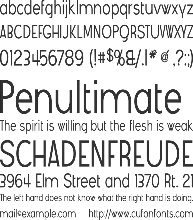 Angostura font preview