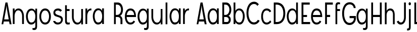 Angostura Regular font