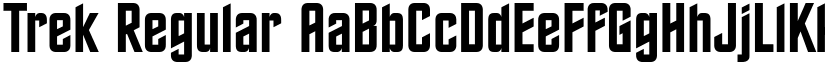 Trek Regular font