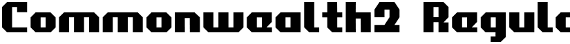 Commonwealth2 Regular font