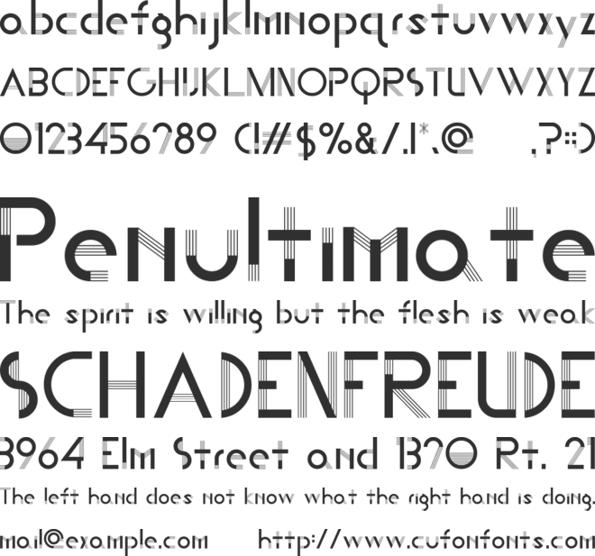 HARP font preview