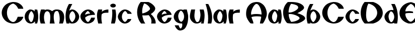 Camberic Regular font