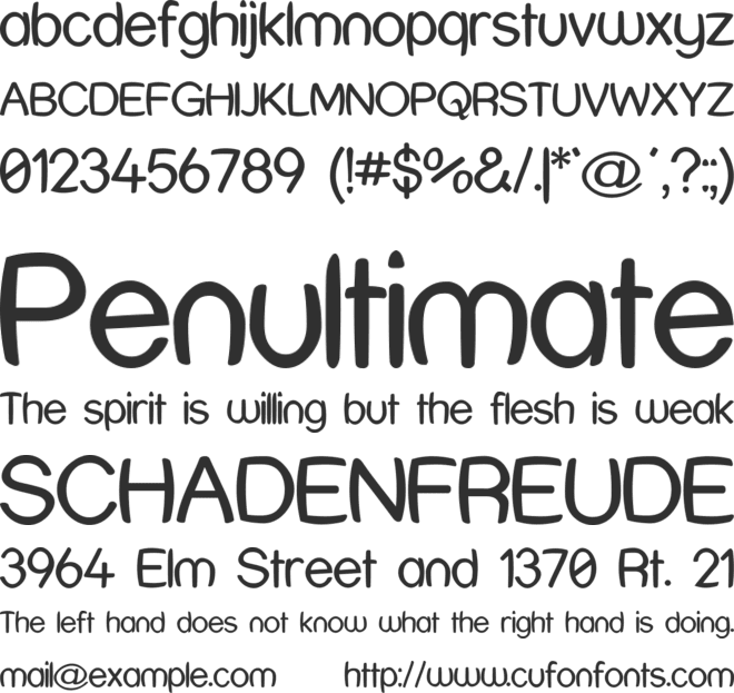Street Humouresque font preview