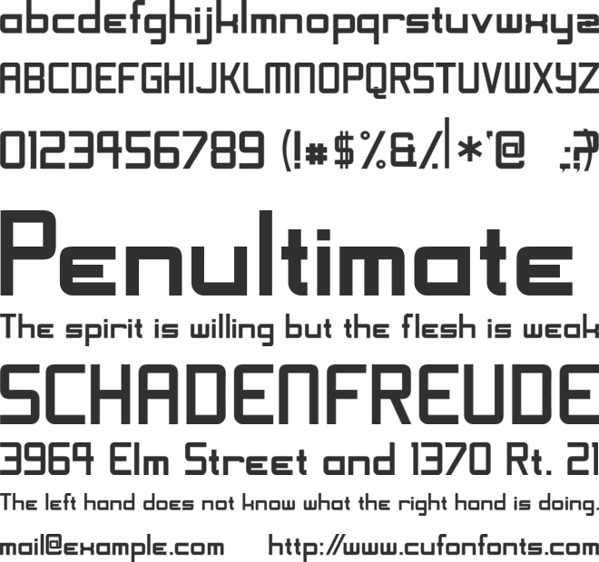 ShoomVertical font preview