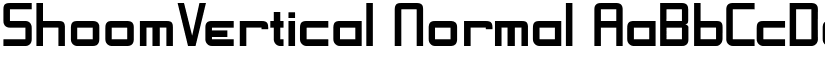 ShoomVertical Normal font
