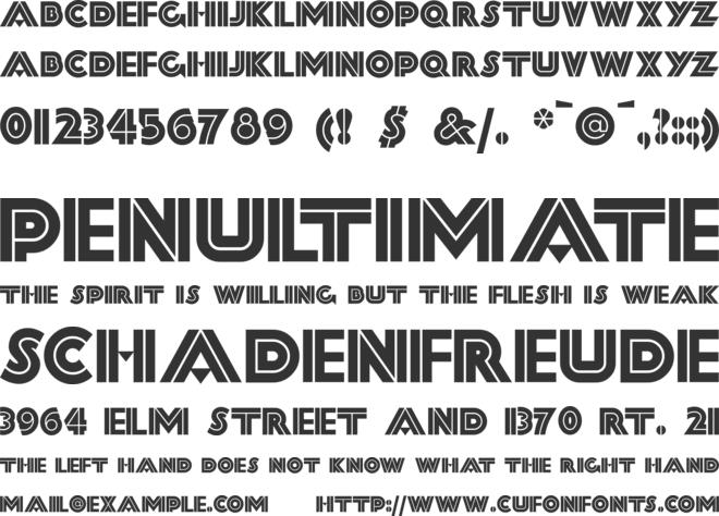 FortySecondStreetHB font preview