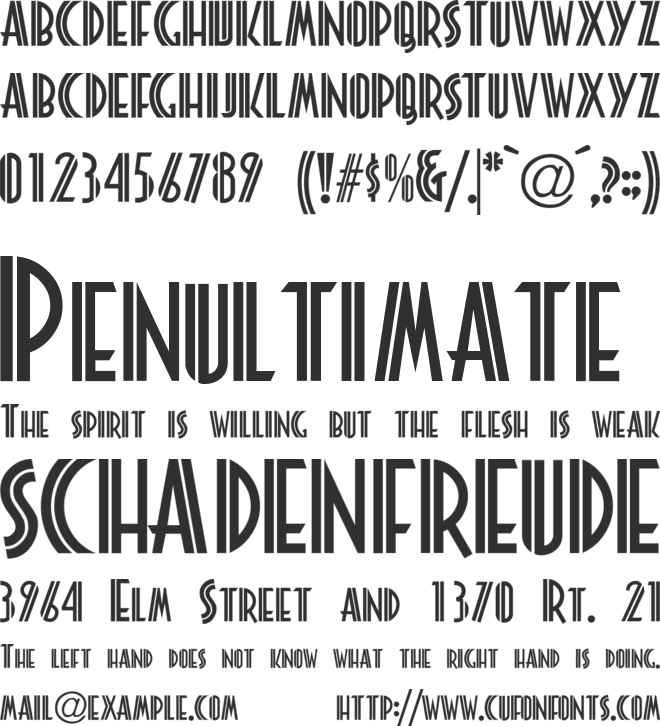 Platonick-Normal font preview