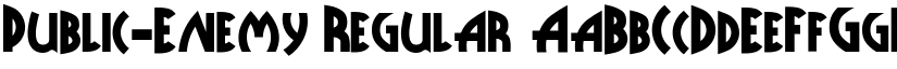 Public-Enemy Regular font
