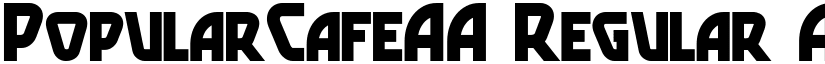 PopularCafeAA font download
