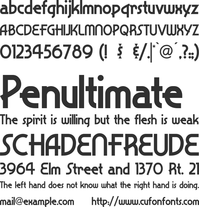 SnappyService font preview