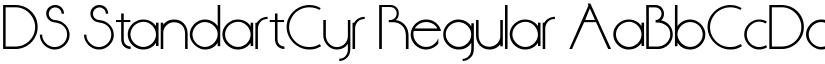 DS StandartCyr Regular font