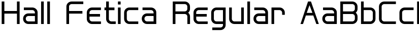 Hall Fetica Regular font