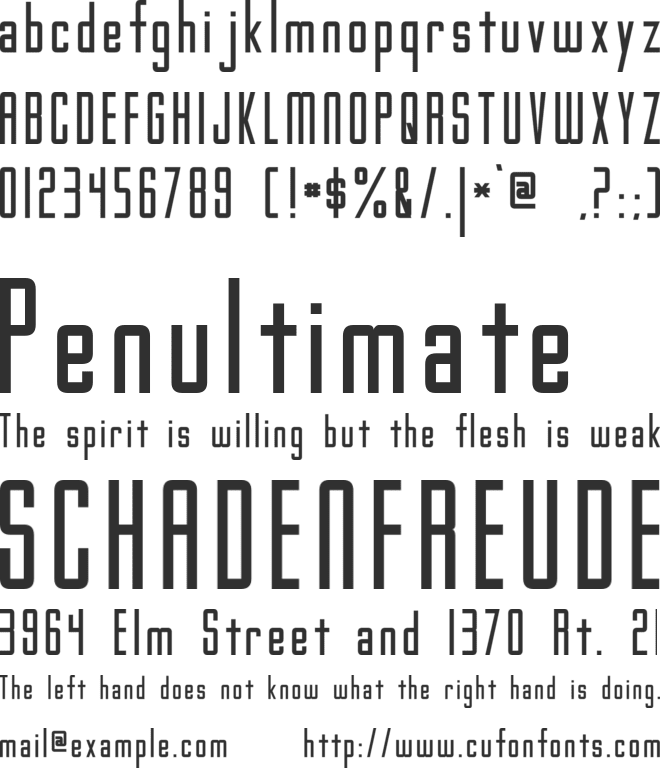 Gotham Nights font preview