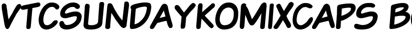 VTCSundaykomixcaps Bold font