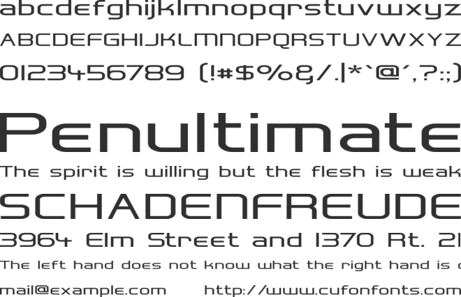 Hall Fetica Wide font preview