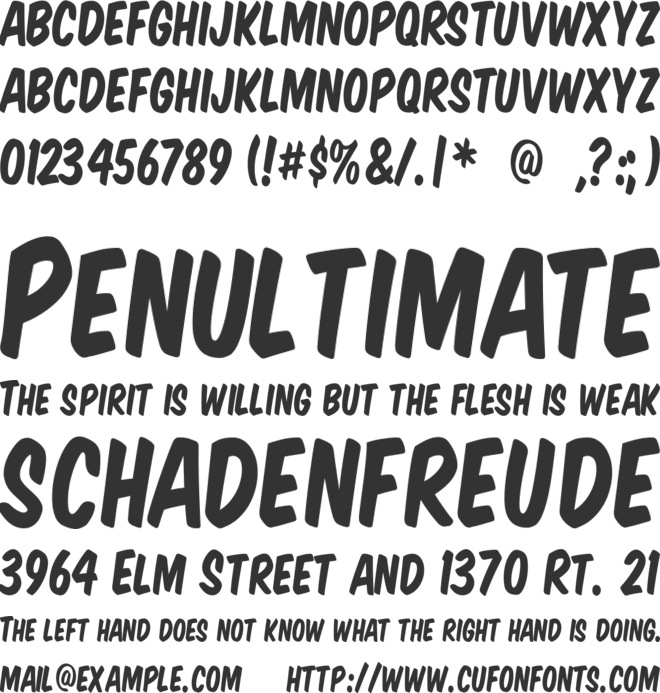 VTCSuperMarketSaleSC font preview