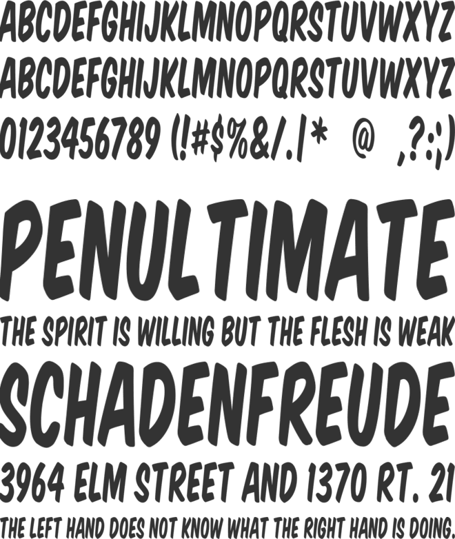 VTCSuperMarketSaleTall font preview