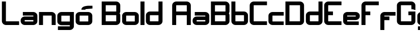 Langó Bold font