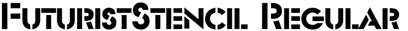 FuturistStencil Regular font