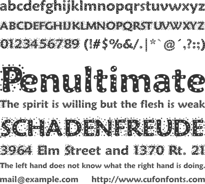 Sprinkles font preview