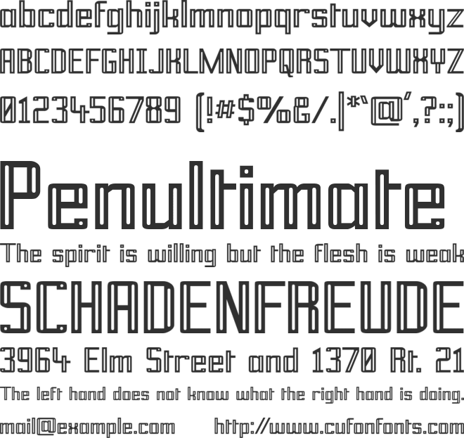 Prussian Brew font preview