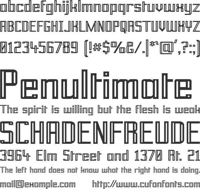 Prussian Brew font preview