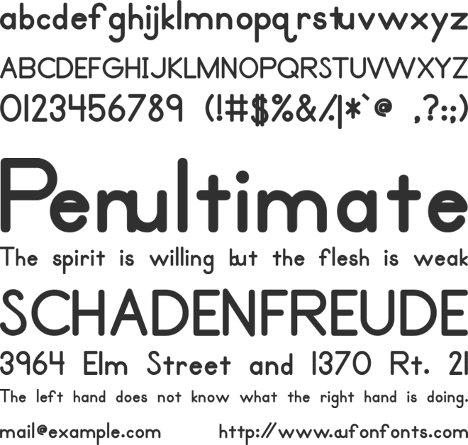 Primer Print font preview