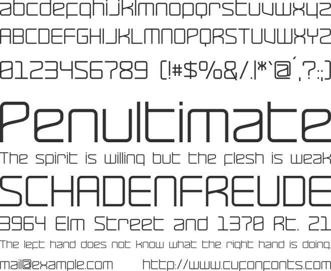 RaveParty Poster font preview