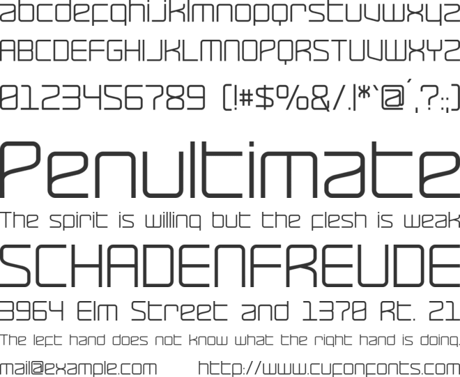 RaveParty Poster font preview