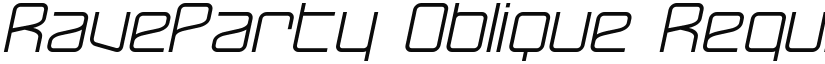 RaveParty Oblique font download