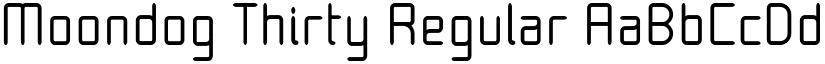 Moondog Thirty font download