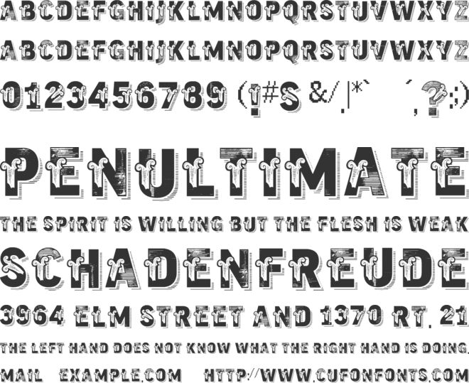 VTKS Trutagem font preview