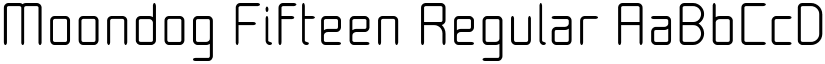 Moondog Fifteen Regular font