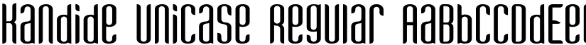 Kandide Unicase Regular font