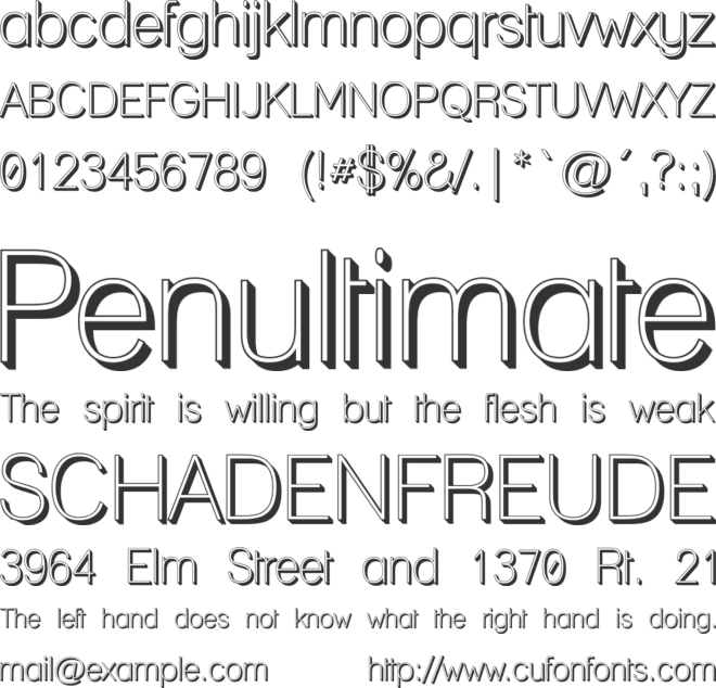 Lane - Posh font preview