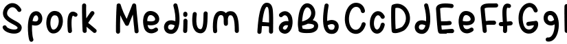 Spork Medium font