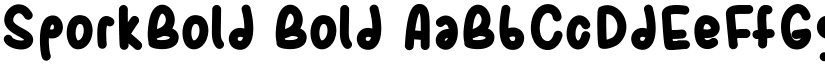SporkBold Bold font