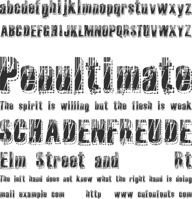 RvD Microcode font preview