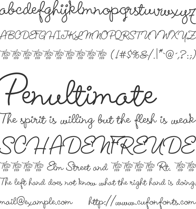 Lucemita font preview