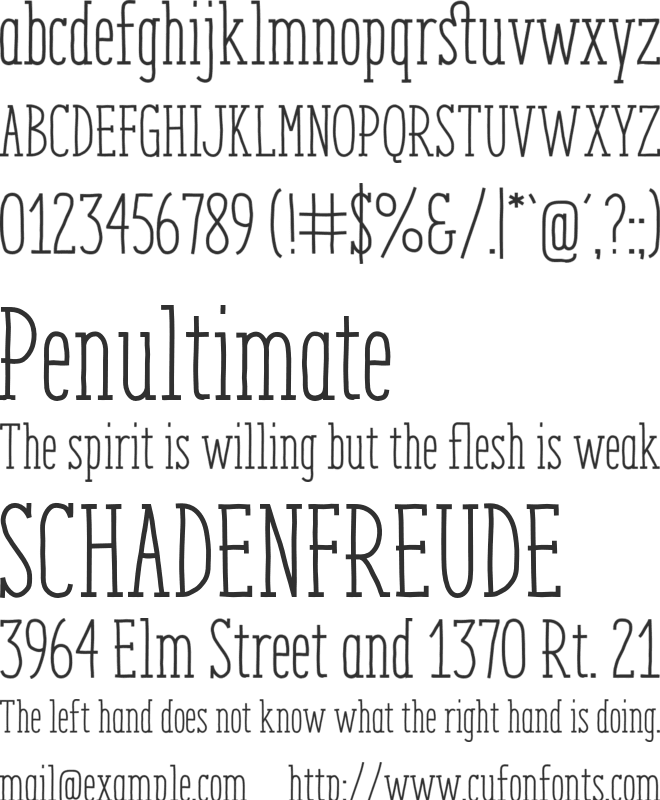 ENYO Serif font preview