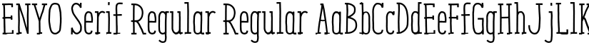 ENYO Serif Regular Regular font