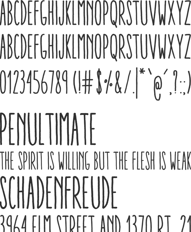 Aracne Ultra Condensed font preview