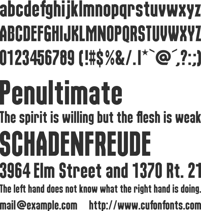 Nu World Tight font preview