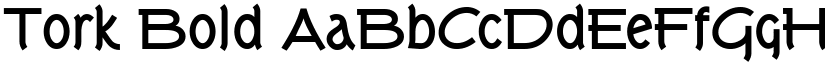 Tork Bold font