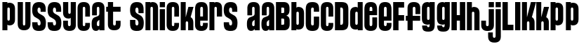 Pussycat Snickers font