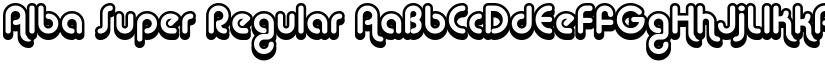 Alba Super Regular font