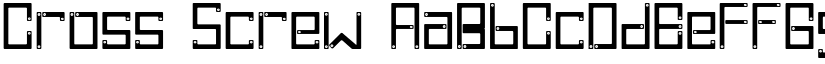 Cross Screw font download