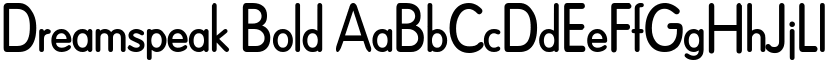 Dreamspeak Bold font