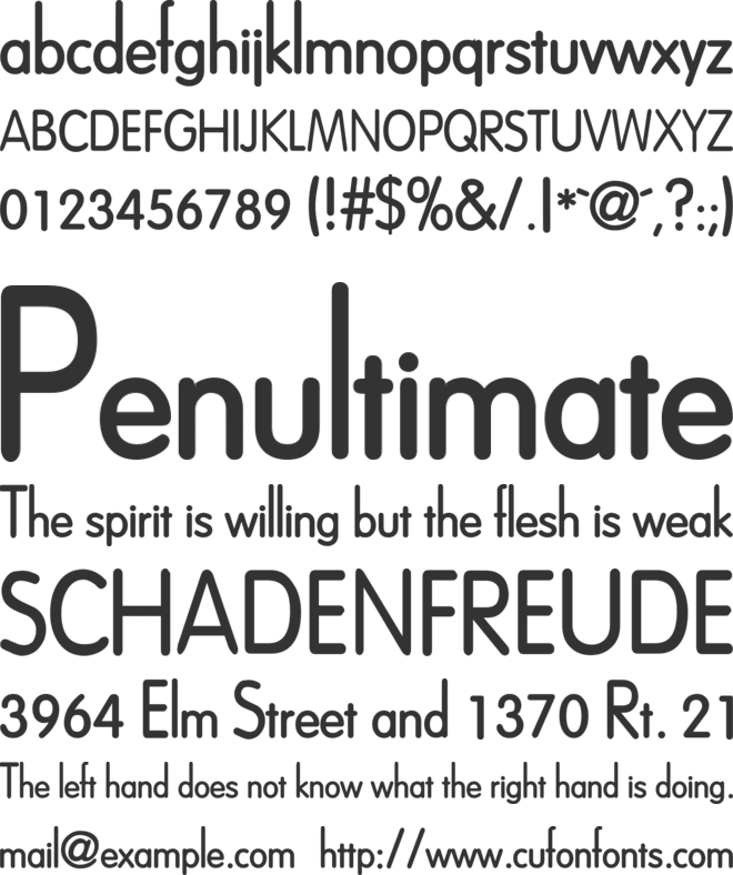 Dreamspeak font preview