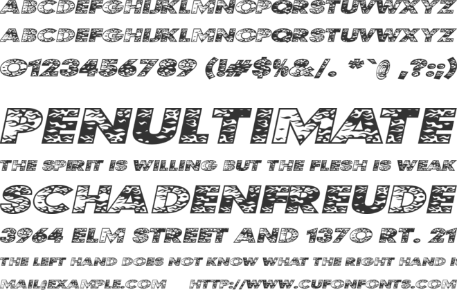 Kustom Kar font preview